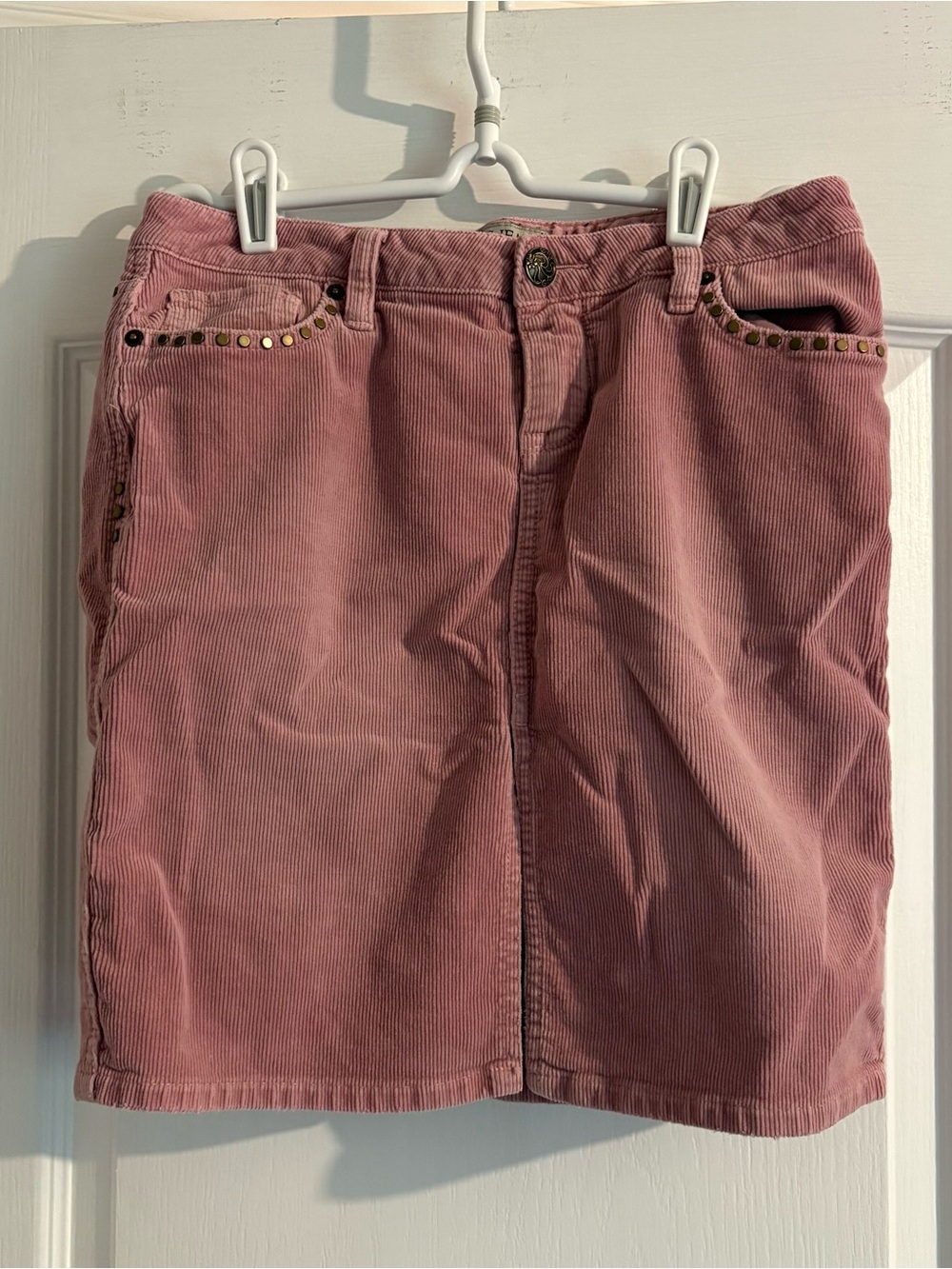Guess Y2K Vintage Corduroy Studded Pink Women's Skirt